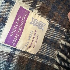 Highland Home Industries Wool Throw Blanket